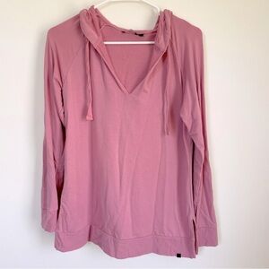 Peach light pink hooded sweatshirt